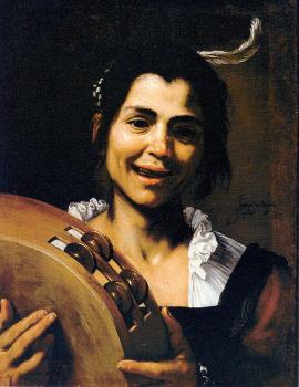 Girl with a Tambourine (Allegory of Hearing)